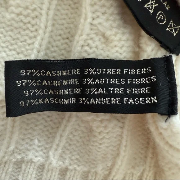 Ralph Lauren Black Label Cable Knit Cashmere Sweater - Picture 6 of 7